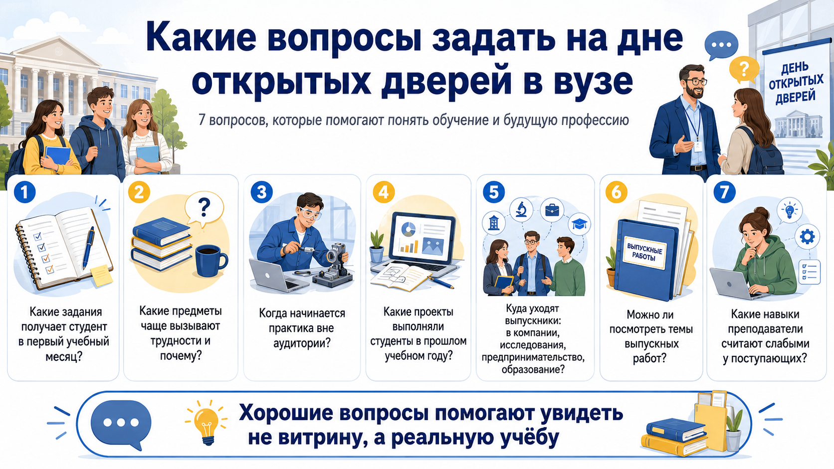 Какие вопросы задать на дне открытых дверей